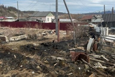 В посёлке Палатка ликвидировали загорание сухой травы ГУ МЧС России по Магаданской области