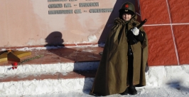 Будущий защитник Отечества в почетном карауле Виталий Моряков, MagadanMedia