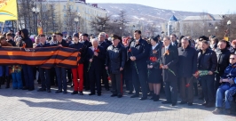 акция, посвященная памяти погибших в ВОВ Виталий Моряков MagadanMedia