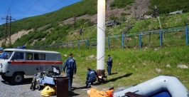 Установка световой башни Гужвенко Сергей ИА MagadanMedia