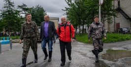 Губернатор посетил поселок Ола Александр Крылов, MagadanMedia