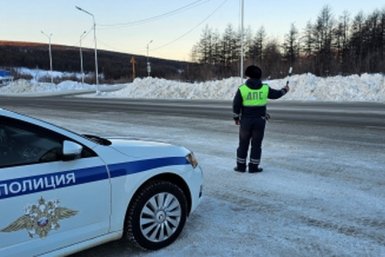 Тематическое фото ГИБДД по Магаданской области