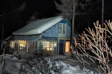 С места происшествия ГУ МЧС России по Магаданской области