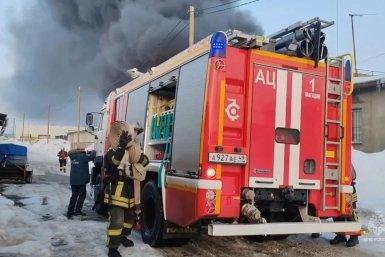 С места происшествия ГУ МЧС России по Магаданской области