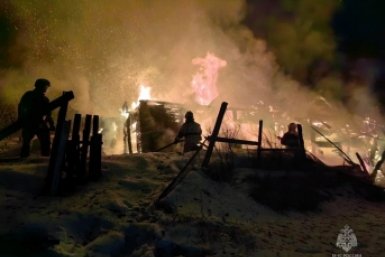 С места происшествия ГУ МЧС России по Магаданской области