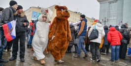 Детей развлекали герои известных сказок Александр Крылов, ИА Magadanmedia