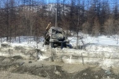 Пожилой водитель получил травмы в ДТП на трассе Магадан — Ола