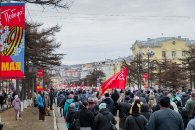 Магаданцев предупредили о перекрытии движения в День Победы с 8:00 до 16:00 Источник