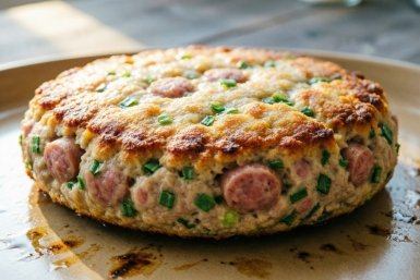 Мега-быстрая пицца на сковороде: замешала вкусняшки в тесто — получила обалденный завтрак