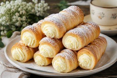 Нежнейшие трубочки с начинкой Сгенерировано ИИ
