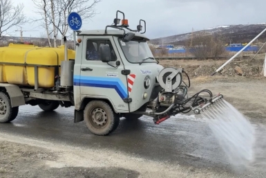 В Магадане продолжается ежедневное благоустройство Источник
