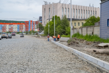 В Магадане капитально ремонтируют улицу Транспортную Источник