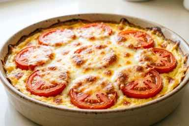 Куриная пицца без теста — ярче вкус, меньше калорий: сочная, ароматная и сытная