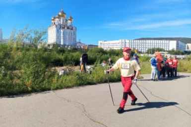 В Магадане состоялся фестиваль северной ходьбы &quotБрусничный ход&quot Правительство Магаданской области