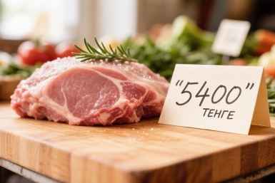 1 кг баранины в Астане стоит 5,4 тысячи тенге Создано при помощи ИИ