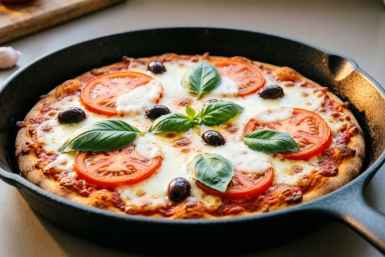 Быстрая пицца на сковороде: сочная и ароматная — когда хочется вкуснятины прямо сейчас