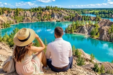 Русские Мальдивы в 250 км от Москвы: бирюзовые озера и горы, похожие на Марс - многие не верят, что это Россия
