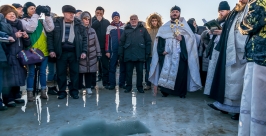 Освящение морской стихии прошло в канун праздника Крещения Господня в Магадане Александр Крылов, ИА MagadanMedia