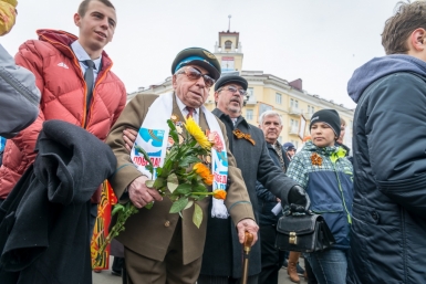 В Магадане прошел парад Победы Александр Крылов, ИА Magadanmedia