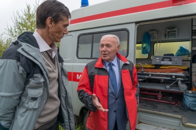 Владимир Печеный проверил автопарк скорой помощи в Магадане Александр Крылов, ИА Magadanmedia