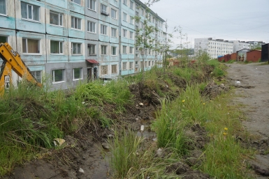 Многоквартирные дома в Магадане начали готовить к предстоящей зиме Мария Золотарева, ИА MagadanMedia
