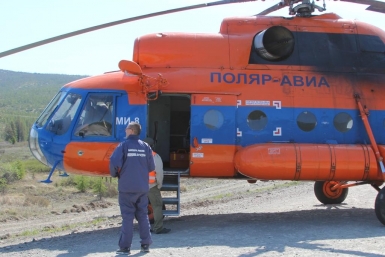 Вертолет территориального центра медицины катастроф Из архива пресс-службы ГУ МЧС России по Магаданской области
