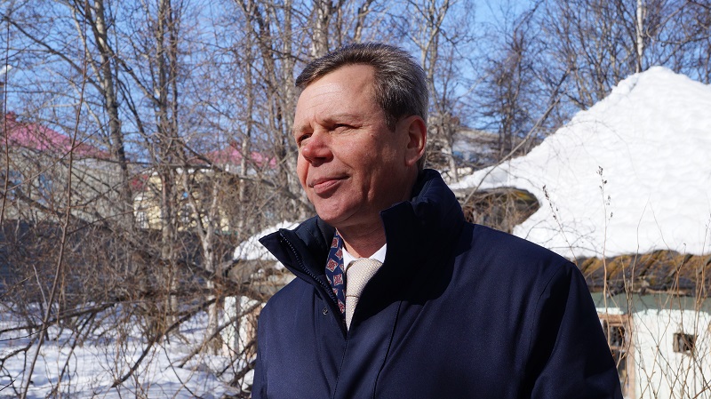 Мэр Магадана Сергей Абрамов, Фото с места события собственное