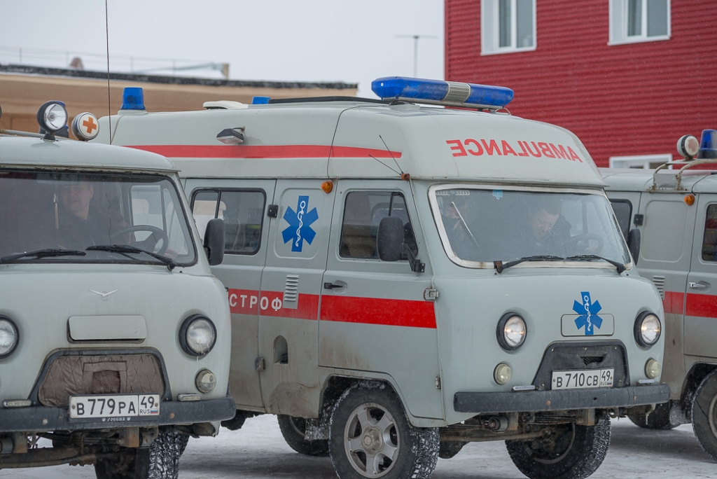 На полосе дежурили медики, Фото с места события собственное