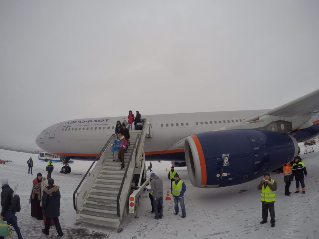На комфортабельном Airbus А330-300 прибыли 290 пассажиров, из них 123 – клиенты "Трансаэро"