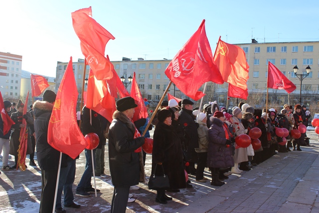 Годовщину Великой Октябрьской социалистической революции отметили магаданские коммунисты