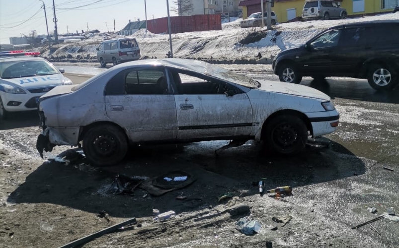 В результате ДТП на улице Пролетарской в Магадане пострадала 26-летняя девушка
