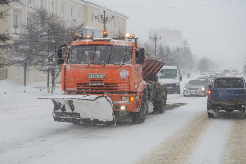 В Магадане создан оперативный штаб по расчистке города от снега