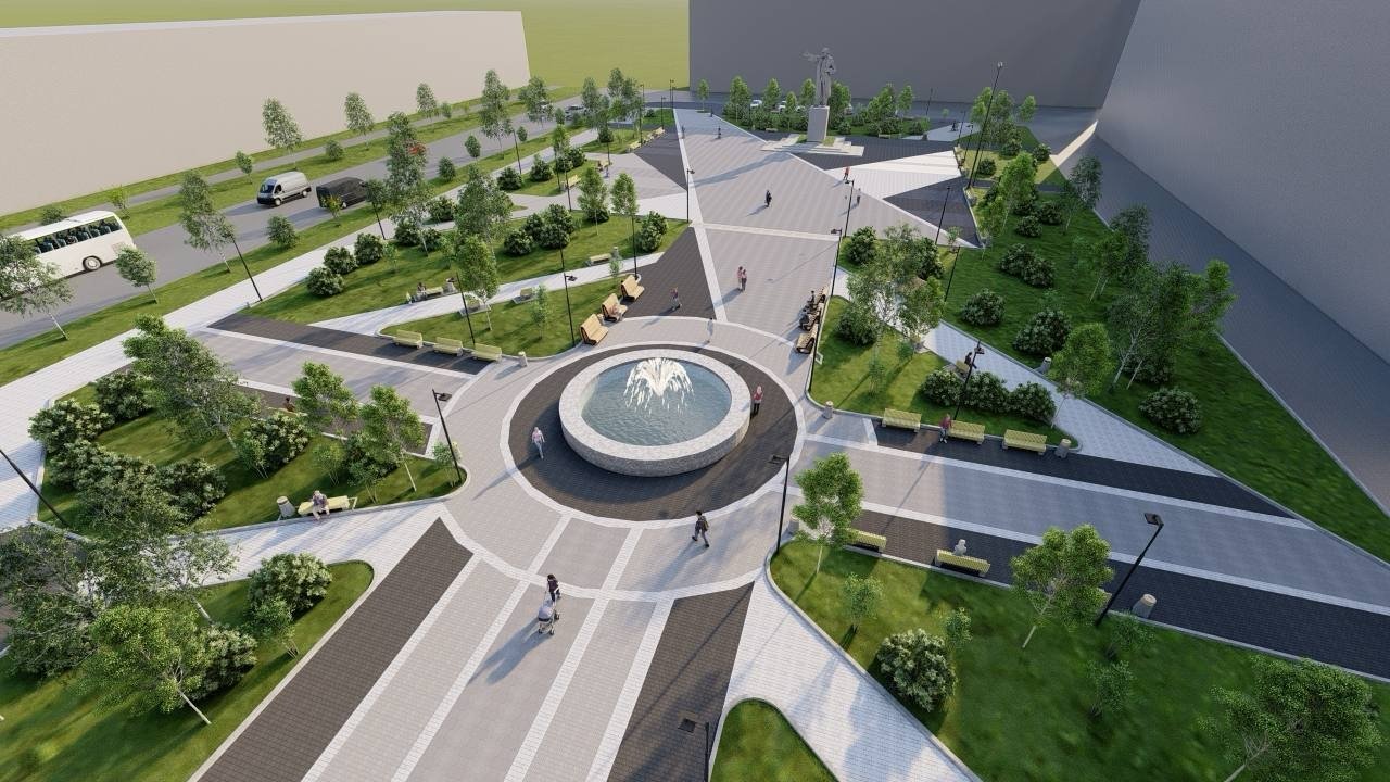 В Магадане стартовали работы по благоустройству площади Космонавтов пресс-служба мэрии Магадана