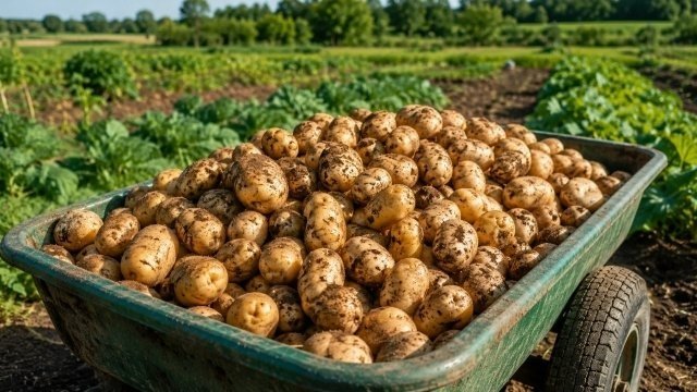 Картофель Изображение создано с помощью ИИ. Chat GPT.